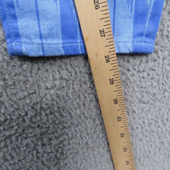 J Crew Factory Jeans Womens 26 Ankle Toothpick Blue Chevron Twill Stretch NEW - Picture 11 of 12